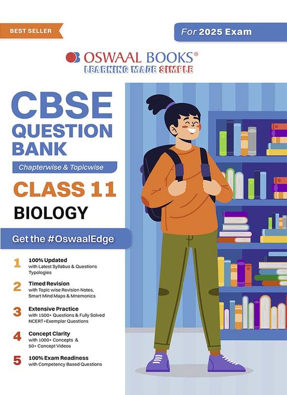Oswaal CBSE Question Bank Class 11 Biology Chapterwise and Topicwise Solved Papers For 2025 Exams